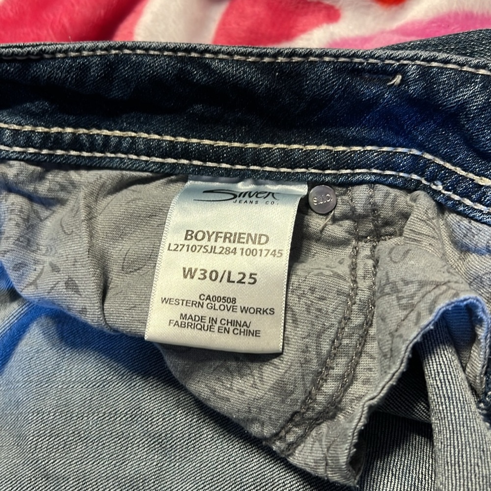 Silver Jeans Boyfriend SZ 30 - Picture 3 of 12